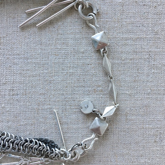 NEW Stella & Dot Freya Fringe Necklace GOLD SILVER - Picture 4 of 8